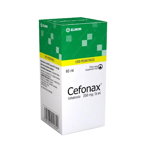 Cefonax Cefadroxilo 250MG/5ML 60ML Elmor