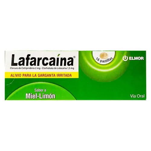 Lafarcaina Miel-limon 2MG-1.5MG x 16 Pas