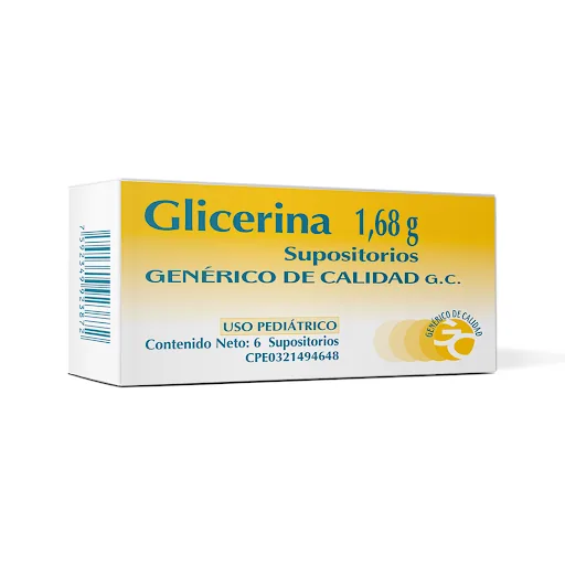Glicerina 1.11G Supositorios Ped. x 6