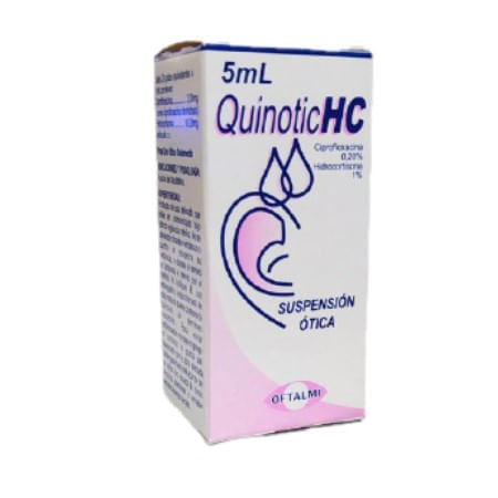 Quinotic Hc Ciprofloxina 0,25 Hidrocortisona Oftalmi