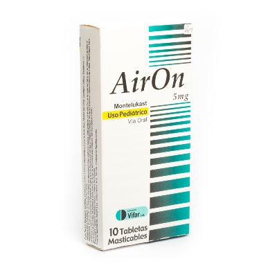 Airon 5MG x 10 Tabletas Mesticables Oftalmi