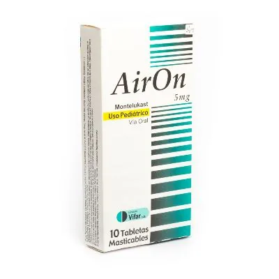 Airon 5MG x 10 Tabletas Mesticables Oftalmi