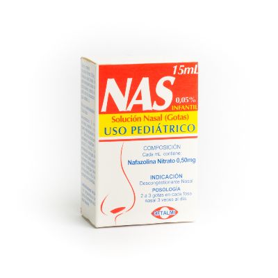 Nas Solucion Nasal Ped. 0.05 x 15ML Ofta