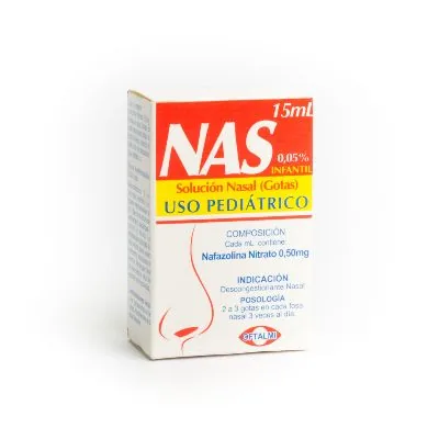 Nas Solucion Nasal Ped. 0.05 x 15ML Ofta