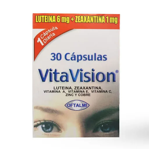 Vitavision 30 Capsulas Luteina 6MG+ Zeax
