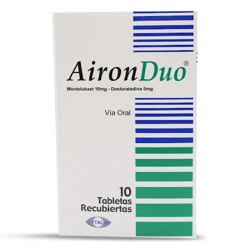 Aironduo x 10 Tab 10MG - Desloratadina 5MG Oftalmi