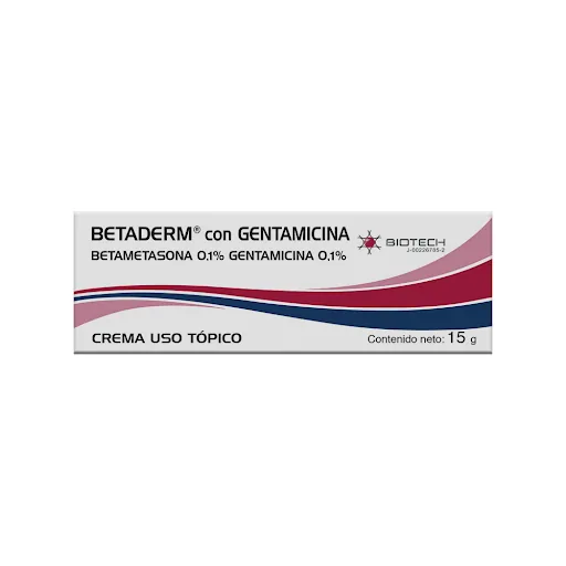 Betaderm con Gentamicina Biotech Uso Topico 15 GR
