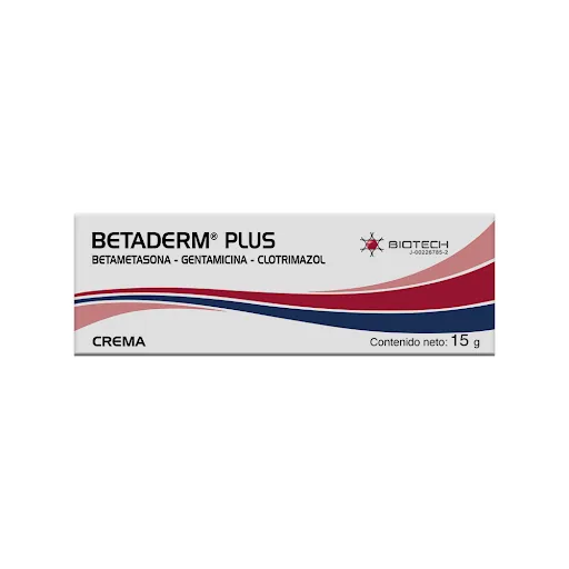 Betaderm Plus Crema 15 G Biotech Betametasona-gentamicina-cl