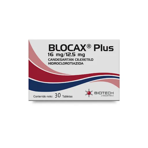 Blocax Plus 16MG/12.5MG x 30 Tabletas Bi