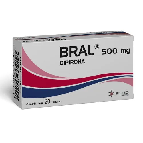 Bral Dipirona 500MG x 20 Tab Biotech
