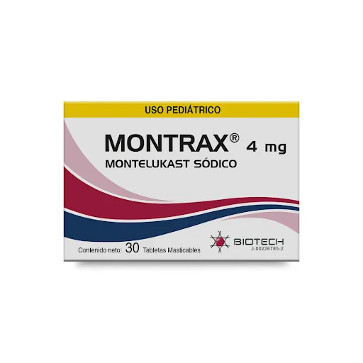 Montrax 4MG Montelukas x 30 Tab Biotech