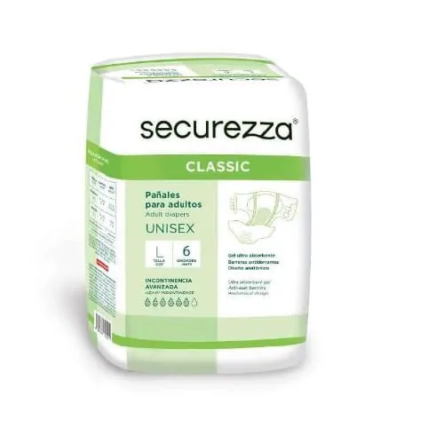 Pañales Securezza Talla L Clasicc