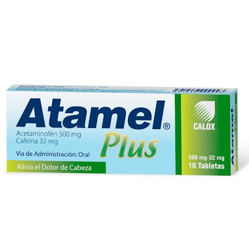 Atamel Plus 500MG / 32MG x 10 Tabletas C