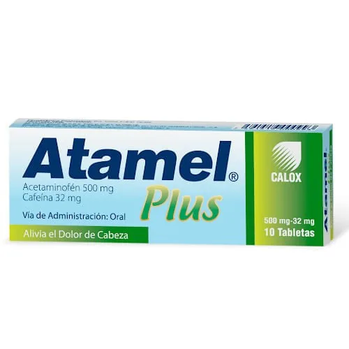 Atamel Plus 500MG / 32MG x 10 Tabletas C