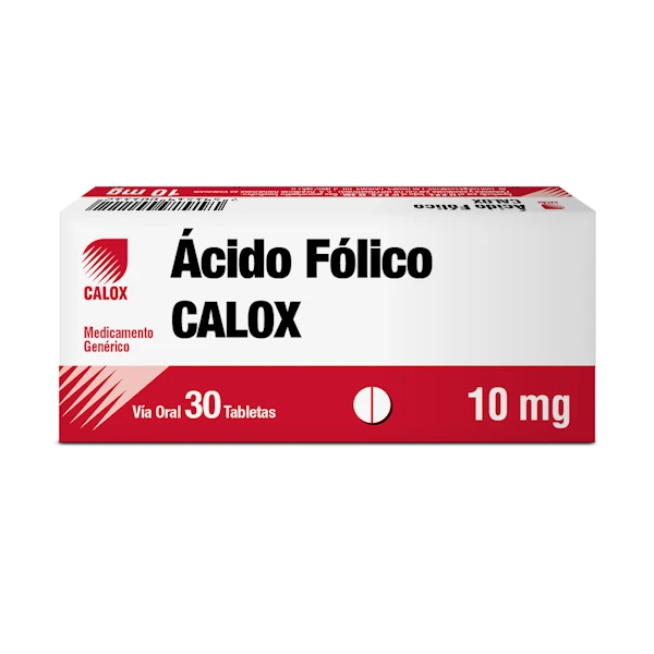 Acido Folico 10MG x 30 Tab Calox