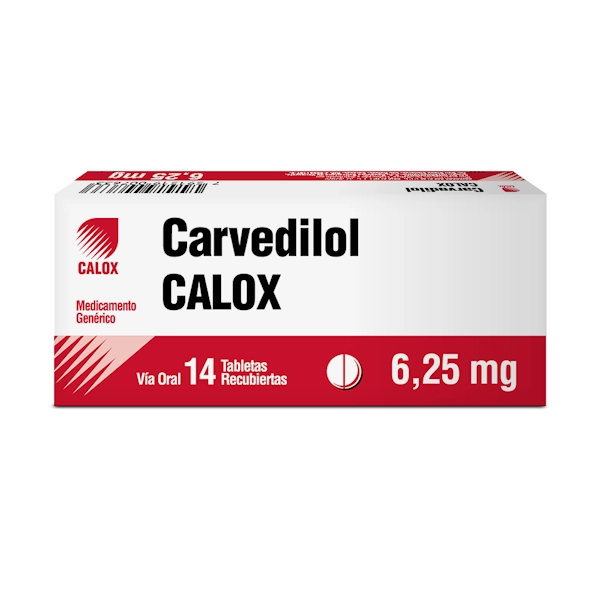 Carvedidol 6.25 MG x 28 Tab Calox