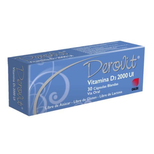 Derovit D3 2000UI x 30 Cap Blandas / Vit