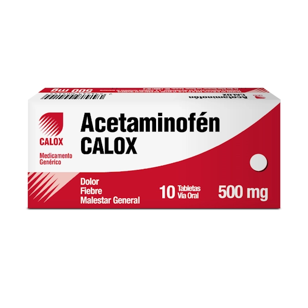 Acetaminofen 650MG x 10 Tab Calox