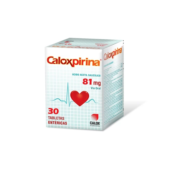 Caloxpirina x 30 Tab Calox Aspirina 81 MG