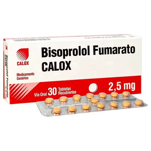 Bisoprolol Fumarato 2.5MG x 30 Tab Calox