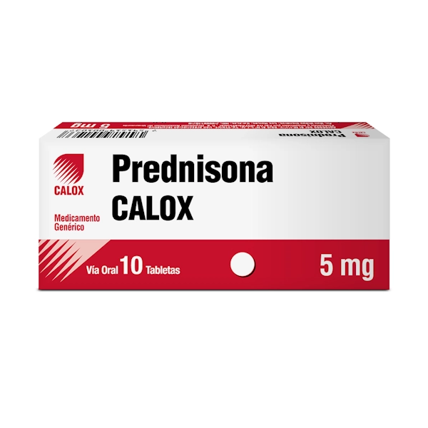 Prednisona 5MG x 30 Tabletas Calox