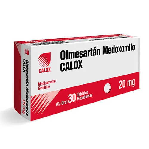 Olmesartan Medoxomilo 20MG x 30Tab Calox