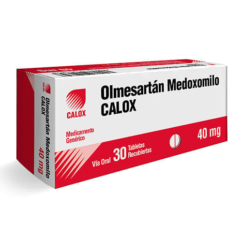 Olmesartan 40MG x 30 Tabletas Calox