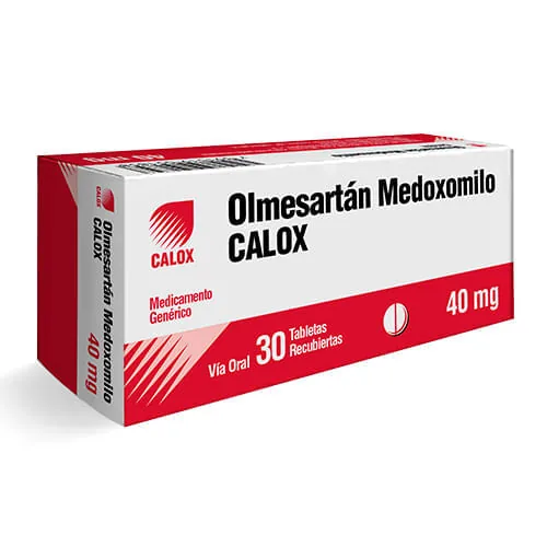 Olmesartan 40MG x 30 Tabletas Calox