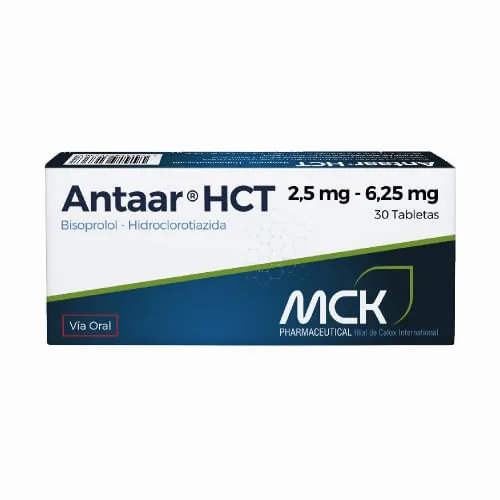 Antaar Hct 2.5MG-6.25MG x 30 Tabletas Mc