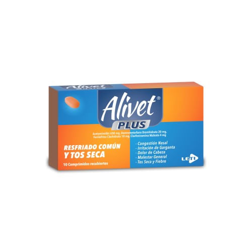 Alivet Plus x 10 Comp Leti Resfriado Com