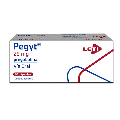 Pegyt 25MG x 30 Capsulas Leti