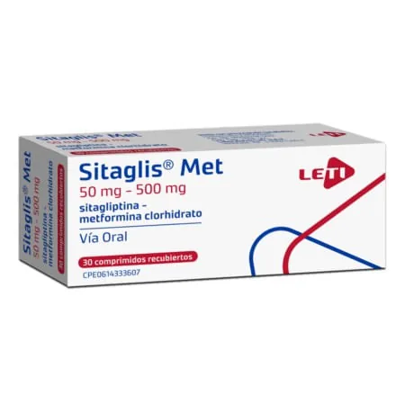 Sitaglis Met 50MG-500MG x 30 Tab Leti