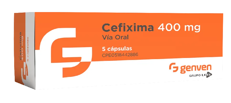 Cefixima 400MG x 5 Capsulas Genven
