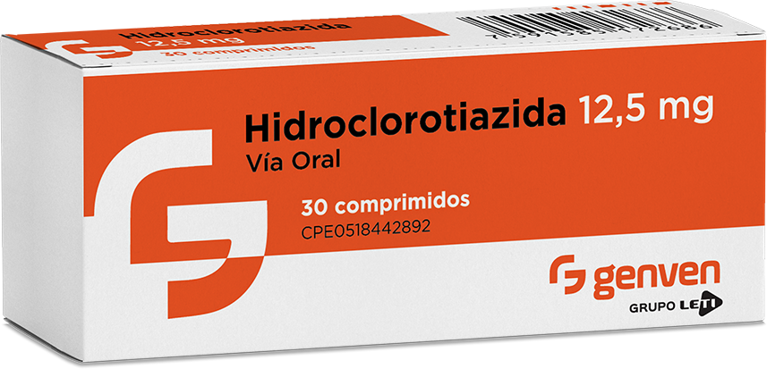 Hidroclotiazida 12.5MG x 30 Tab Genven