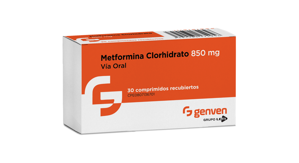 Metformina 850MG x 30 Comprimidos Genven