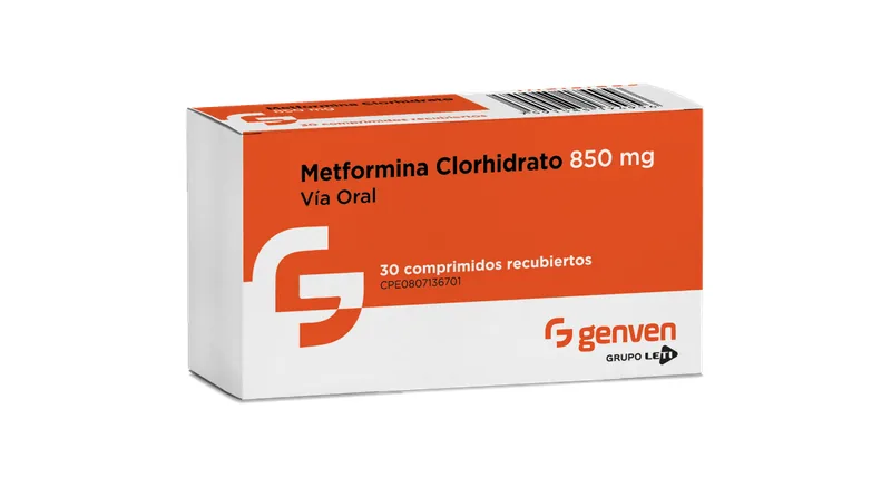 Metformina 850MG x 30 Comprimidos Genven