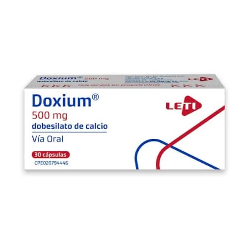 Doxium 500 MG Dobesilato de Calcio Leti