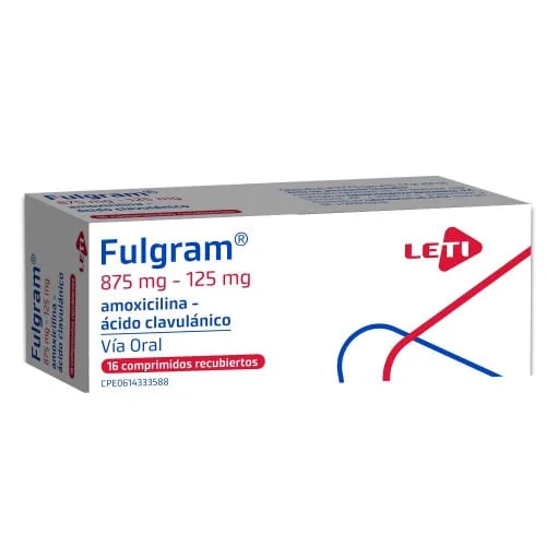 Fulgram 875MG-125MG x 16 Comprimidos Let