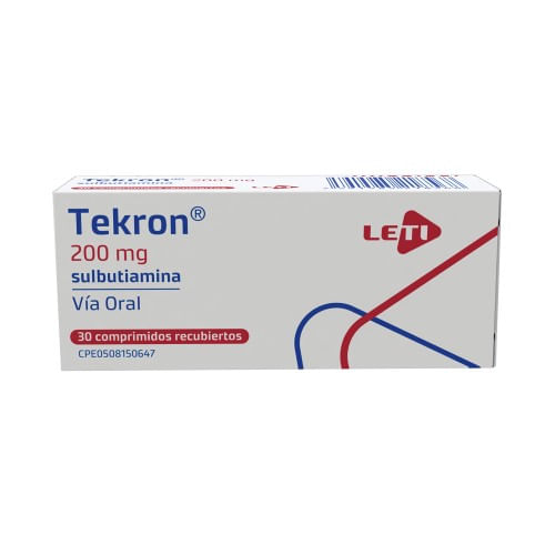Tekron 200 MG Sulbutiamina x 30 Tab