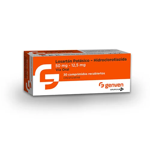 Losartan Potasico-hidroclorotiazida 50-1