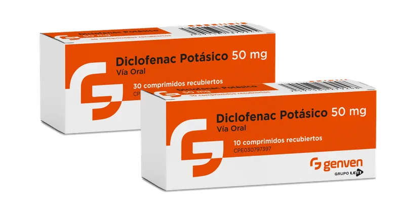Diclofenac Potasico 50 MG x 10 Tab Genven