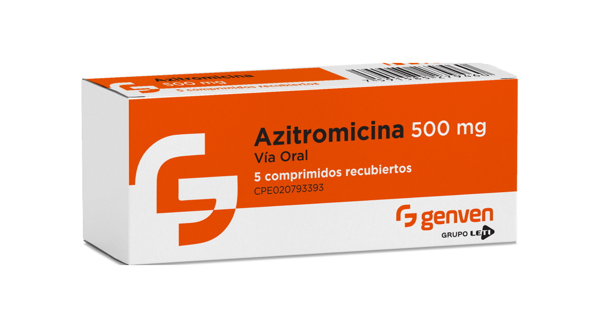 Azitromicina 500MG x 5 Tabletas Genven