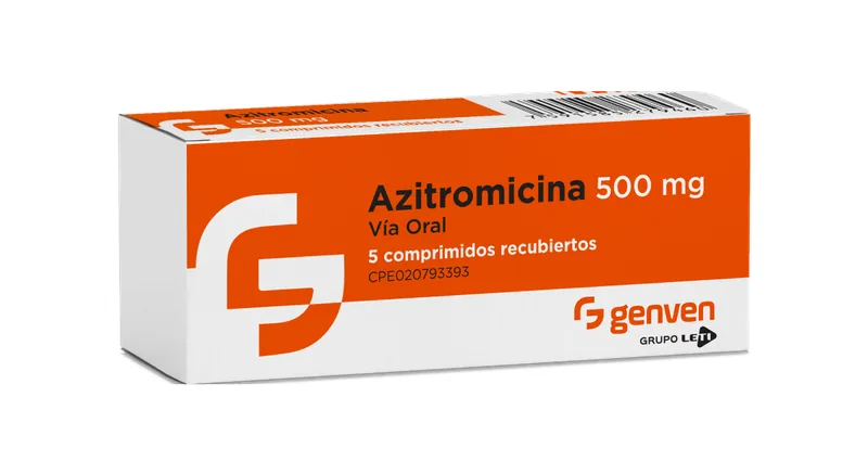 Azitromicina 500MG x 5 Tabletas Genven