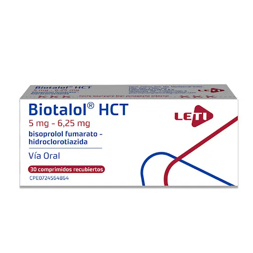 Biotalol Hct 5MG / 6.25MG Bisoprolol - H
