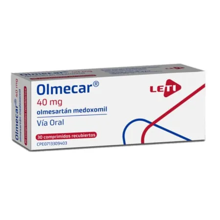 Olmecar 40MG x 30 Tabl Olmesartan Leti