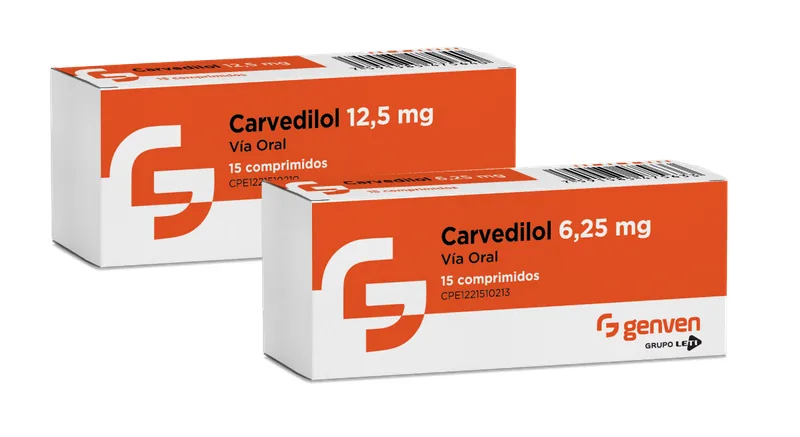 Carvedilol 6.25MG 30 Compr. Genven
