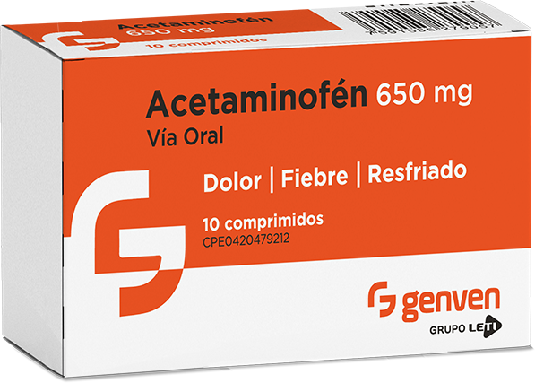 Acetaminofen 500MG x 10 Comprimidos Genven