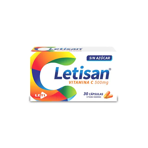 Letisan Vitamina C 500MG x 30 Capsulas