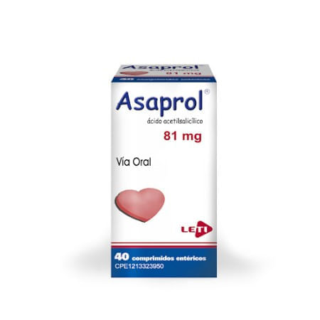 Asaprol 81MG x 40 Comprimidos Leti