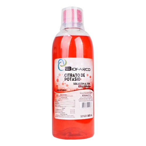 Citrato D/potasio Sol 500ML Biofarco
